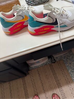 Nike Mens Excee Air Max Turquoise Pink white Sneakers